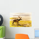 Elk Wanders On Yellow Landscape Wall Mural
