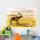 Elk Wanders On Yellow Landscape Wall Mural
