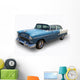 blue antique shinning cadillac car - isolated Wall Decal