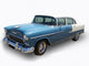 blue antique shinning cadillac car - isolated Wall Decal