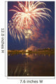 Fireworks Display On Canada Day Sherwood Park Alberta Canada Wall Mural
