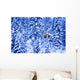 Small Lit Cabin In The Middle Of A Winter Forest Wall Mural