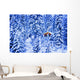 Small Lit Cabin In The Middle Of A Winter Forest Wall Mural