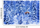Small Lit Cabin In The Middle Of A Winter Forest Wall Mural