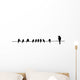 Birds on Wire Wall Decal