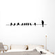 Birds on Wire Wall Decal