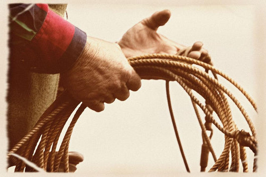 Cowboy Holding Lasso Wall Mural