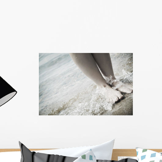 Barefoot On The Beach Wall Mural