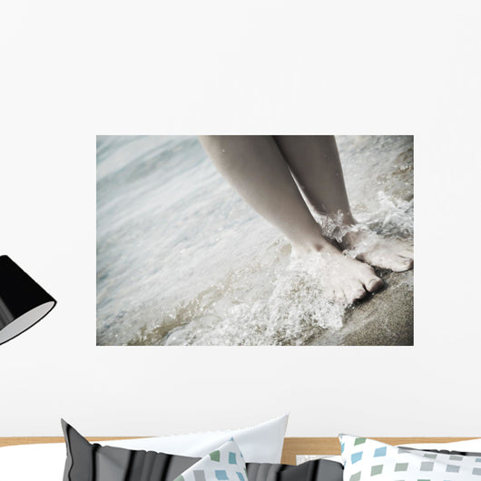 Barefoot On The Beach Wall Mural