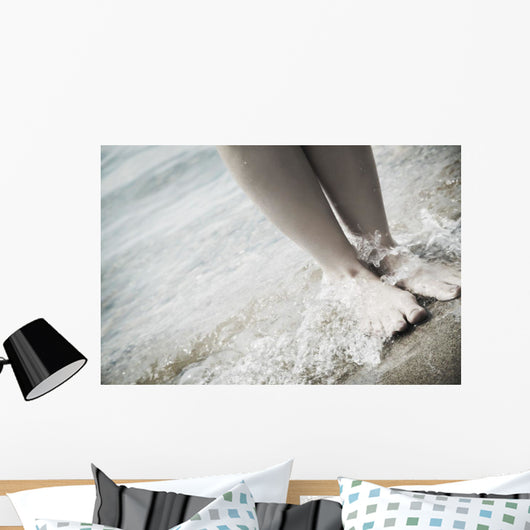Barefoot On The Beach Wall Mural
