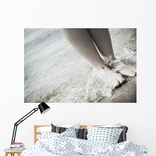 Barefoot On The Beach Wall Mural