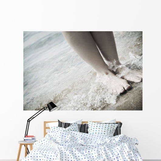 Barefoot On The Beach Wall Mural