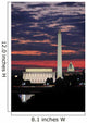 Washington DC Skyline Wall Mural