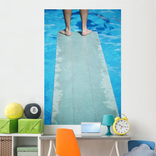Feet On The Edge Of A Diving Board Wall Mural