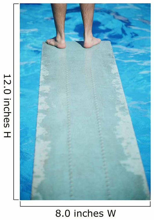 Feet On The Edge Of A Diving Board Wall Mural