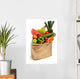 Bag Full of Healthy Fruits and Vegetables Wall Decal