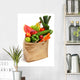 Bag Full of Healthy Fruits and Vegetables Wall Decal