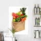 Bag Full of Healthy Fruits and Vegetables Wall Decal