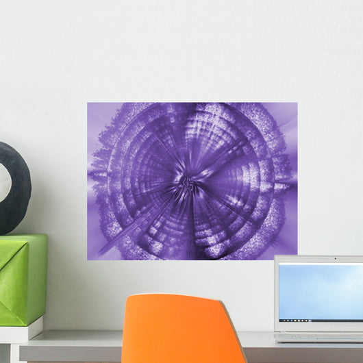 A Purple Circle Wall Mural