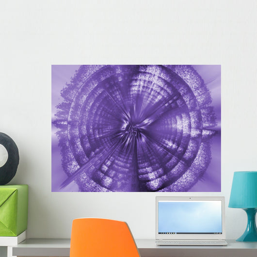 A Purple Circle Wall Mural