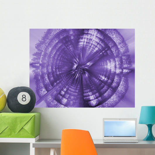 A Purple Circle Wall Mural