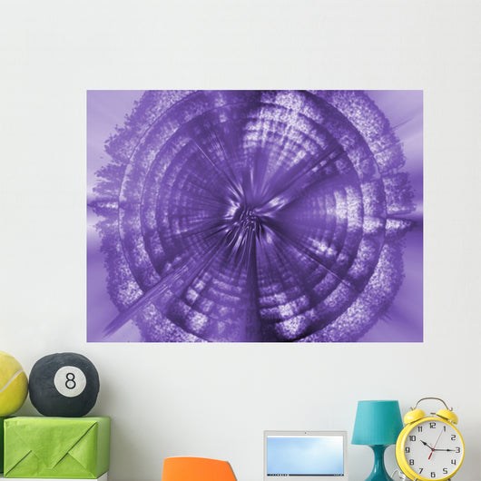 A Purple Circle Wall Mural