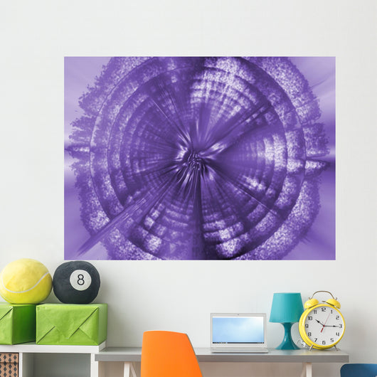A Purple Circle Wall Mural