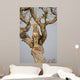 Cheetah Sitting Tree South Wall Mural
