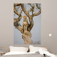 Cheetah Sitting Tree South Wall Mural