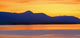 Sunset And Mountain Silhouette Wall Mural