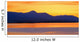 Sunset And Mountain Silhouette Wall Mural