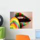lips and lollipop Wall Mural