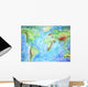 A Colorful Hand Drawn Map Wall Mural