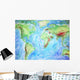 A Colorful Hand Drawn Map Wall Mural