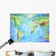 A Colorful Hand Drawn Map Wall Mural