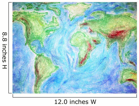 A Colorful Hand Drawn Map Wall Mural