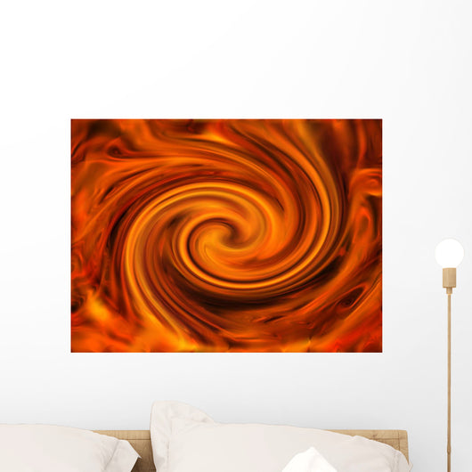 A Red Mixture Wall Mural