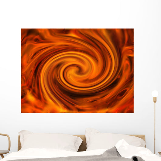 A Red Mixture Wall Mural