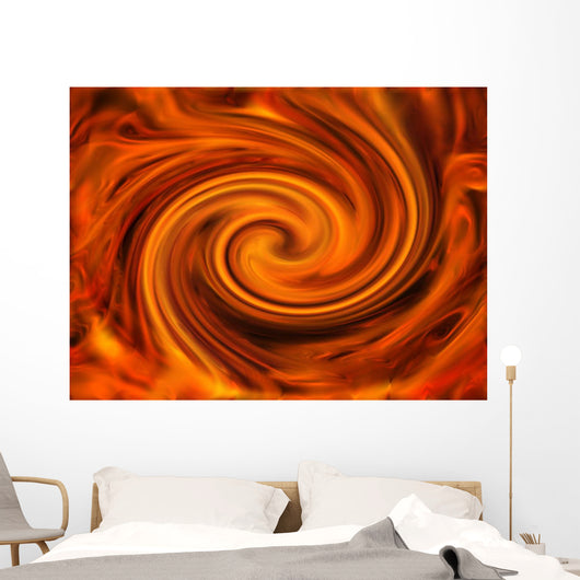 A Red Mixture Wall Mural
