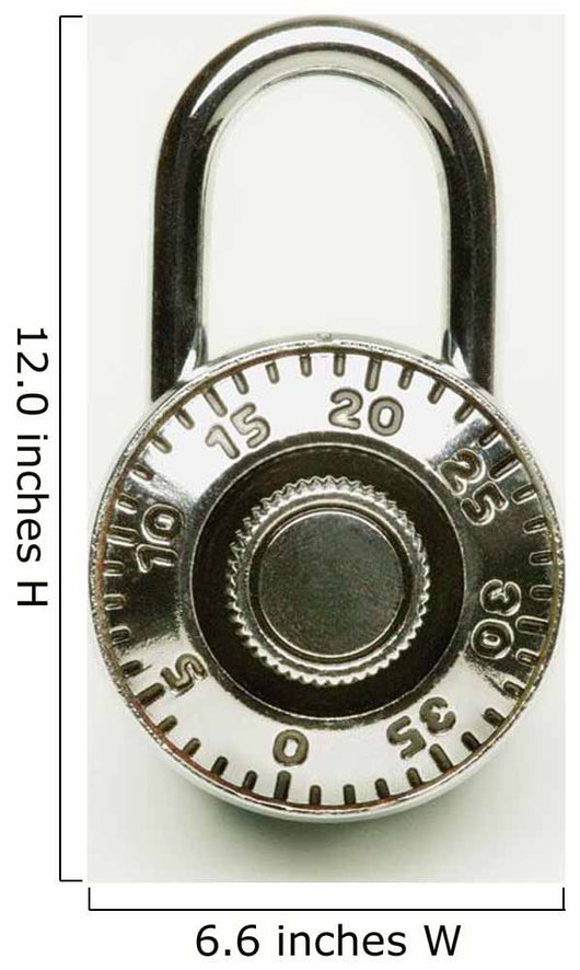 Combination Lock Wall Mural