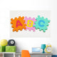 Foam Alphabet Shapes Wall Mural
