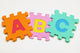 Foam Alphabet Shapes Wall Mural