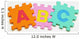 Foam Alphabet Shapes Wall Mural