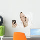 Woman Applying Blush Wall Mural