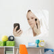 Woman Applying Blush Wall Mural