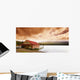 Enjoying A Mountain Lake View Wall Mural