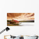 Enjoying A Mountain Lake View Wall Mural