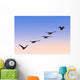 Flock Of Geese Wall Mural