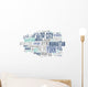 New York - Abstract Postcard Wall Decal