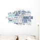 New York - Abstract Postcard Wall Decal